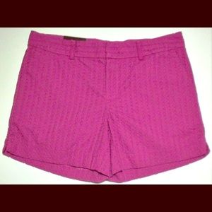 Banana Republic Pink Eyelet Shorts NWT